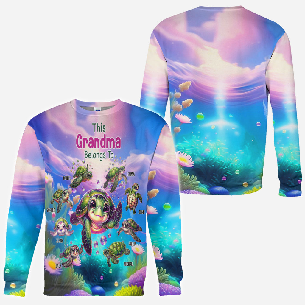 Cette grand-mère appartient à - T-shirt personnalisé « Grand-mère »