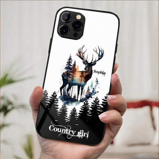 Coque de téléphone personnalisée Country Girl - Chasse