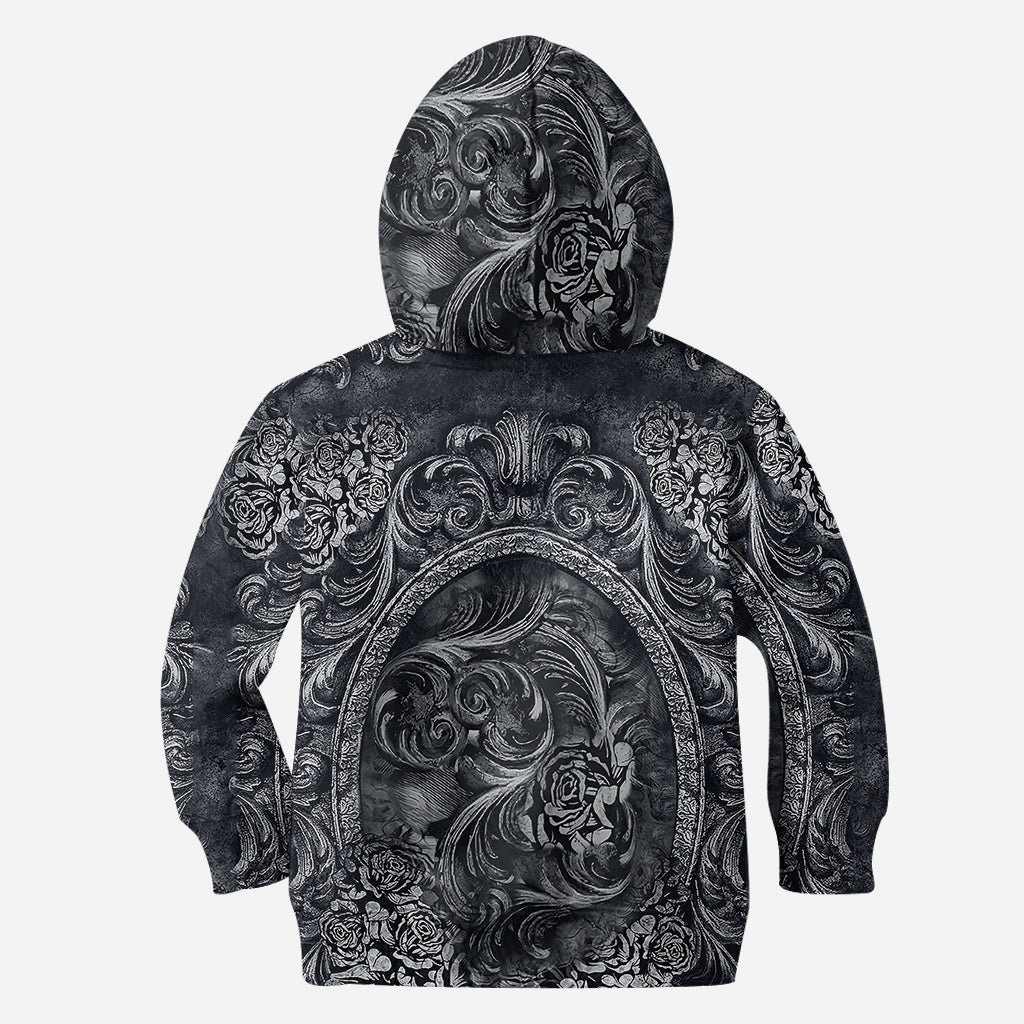 Tête de mort florale - Sweat à capuche et leggings personnalisés avec tête de mort