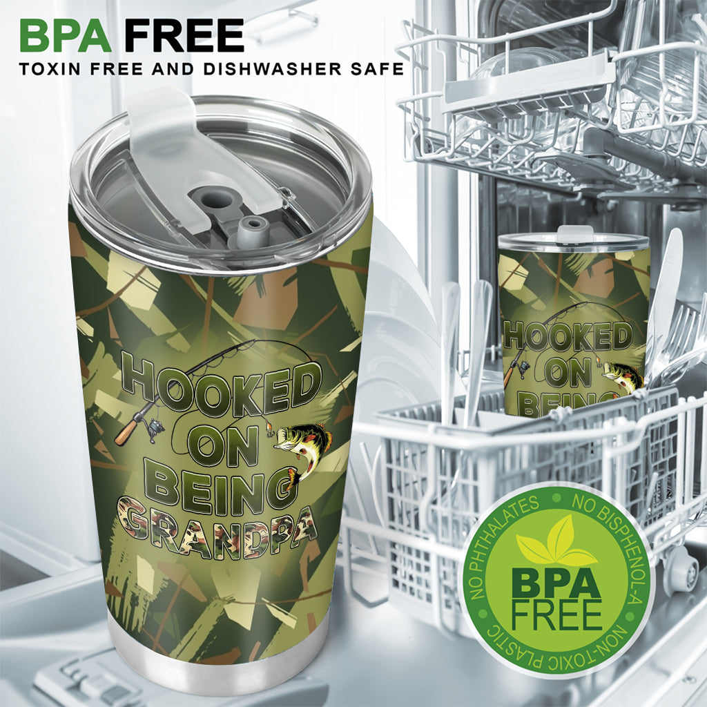 Gobelet isotherme personnalisé « Great Dad Camouflage » de Western Reel - Motif camouflage