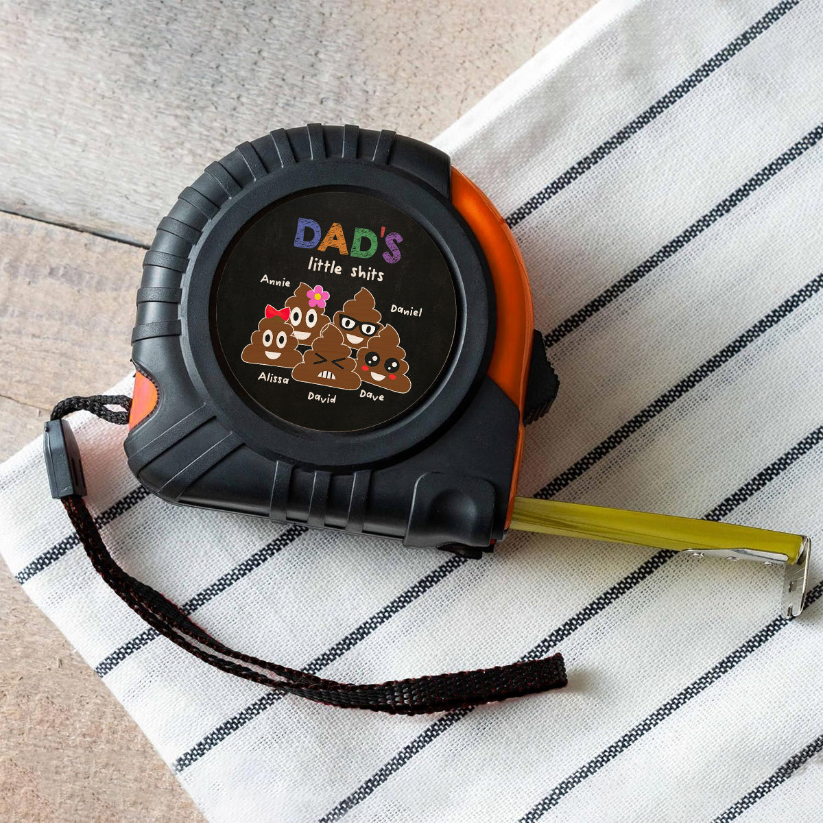 Les petits chouchous de papa - Mètre ruban personnalisé pour papa