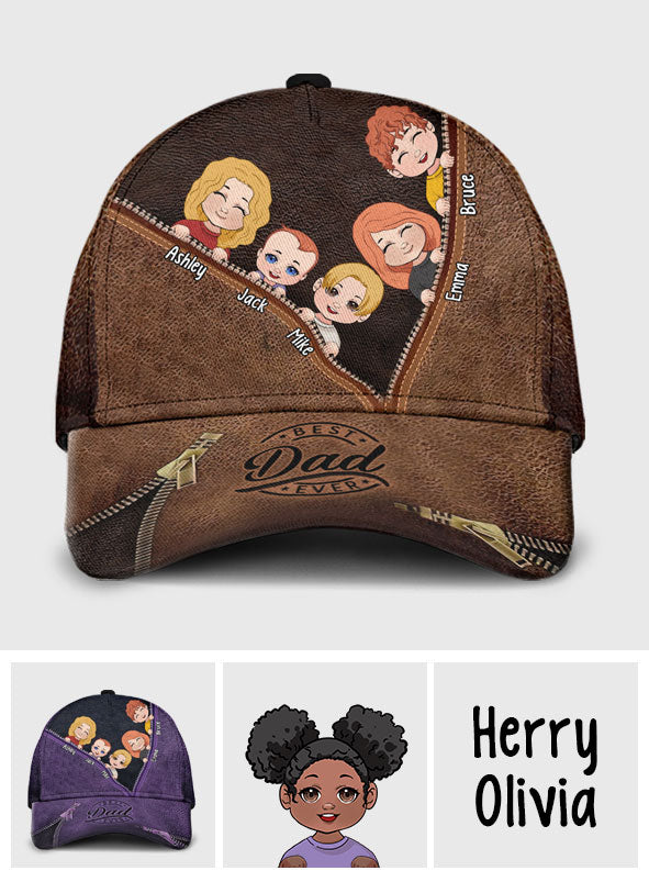 Meilleur papa du monde - Casquette classique personnalisée pour papa