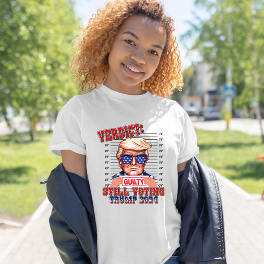T-shirt « Je vote toujours pour Trump 2024 », T-shirt patriotique présidentiel, T-shirt avec drapeau américain et motif Trump