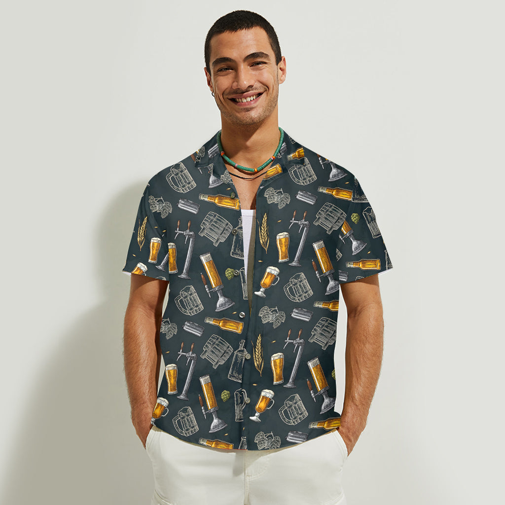 Surviving Fatherhood One Beer At A Time - Personalized Father Hawaiian Shirt
