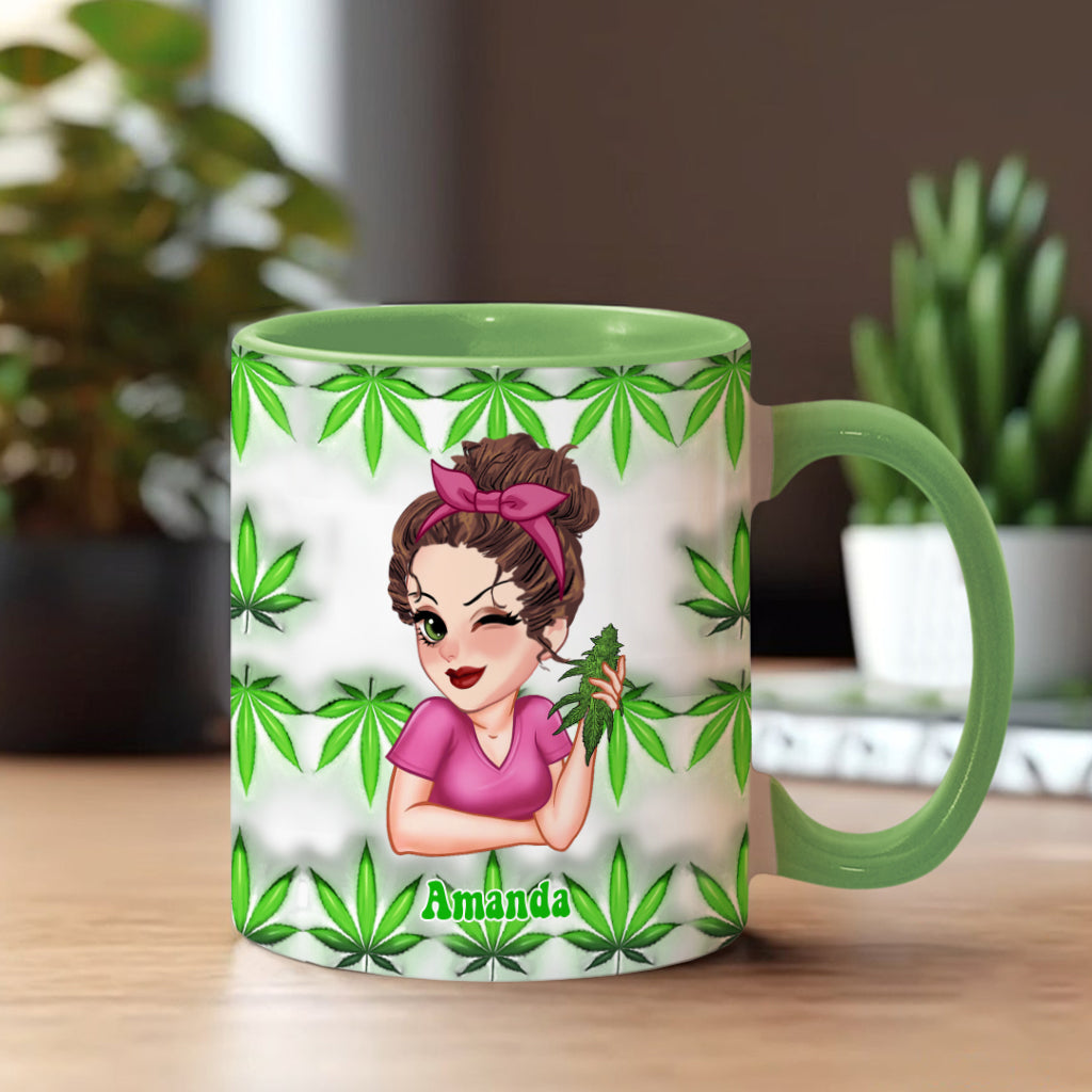 Mug personnalisé « C'est 420 quelque part » avec une touche cannabis