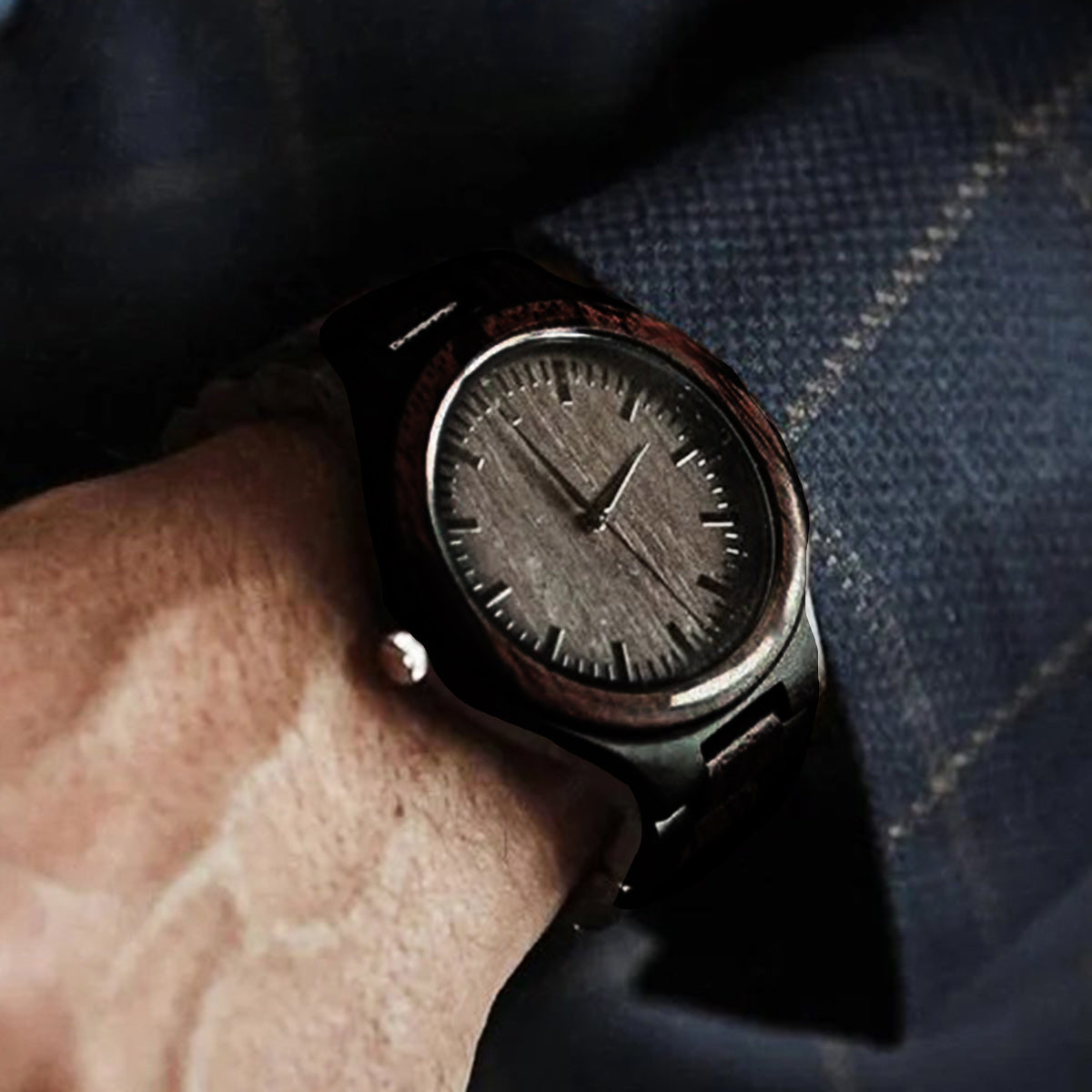À mon fils - Montre en bois gravée personnalisée