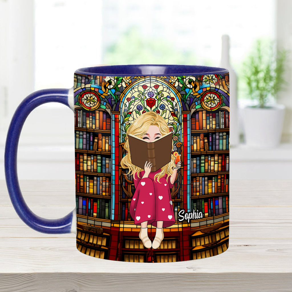 Mug personnalisé « Juste une fille qui aime les livres »