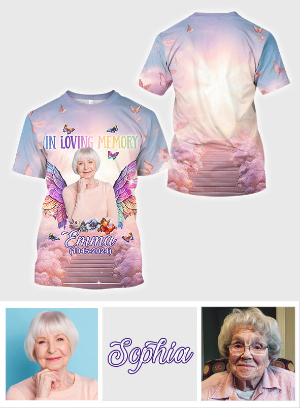 En souvenir de quelqu'un - T-shirt commémoratif personnalisé