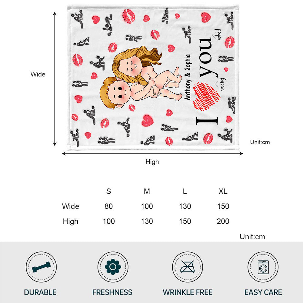 J'adore vous voir coquins - Couverture personnalisée pour couple