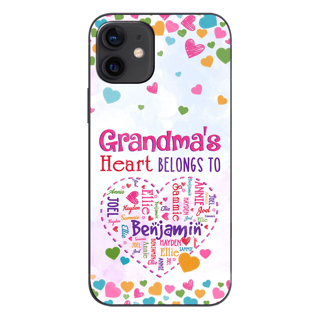 Coque de téléphone personnalisée « Le cœur de grand-mère »
