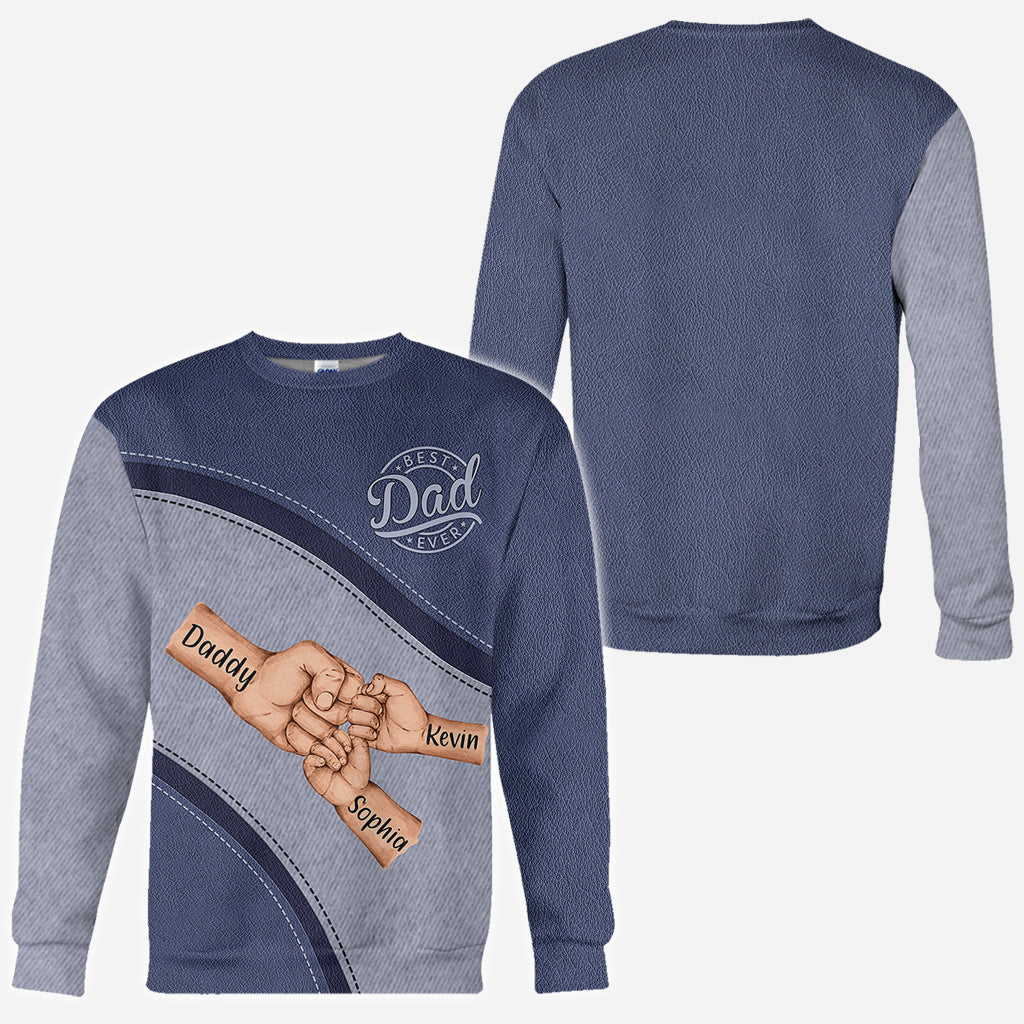 Meilleur papa du monde - T-shirt personnalisé pour papa