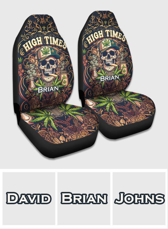 Housses de siège personnalisées High Times Skull 420