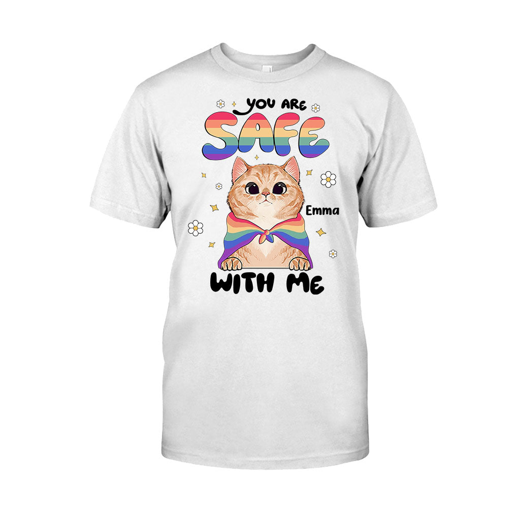 Tu es en sécurité - T-shirt et sweat à capuche personnalisés de soutien LGBT