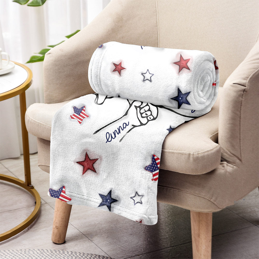 Couverture personnalisée pour grand-mère fière, maman et tante