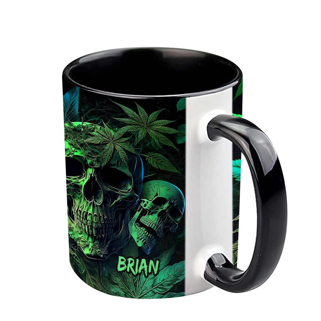 Mug personnalisé motif crâne de cannabis