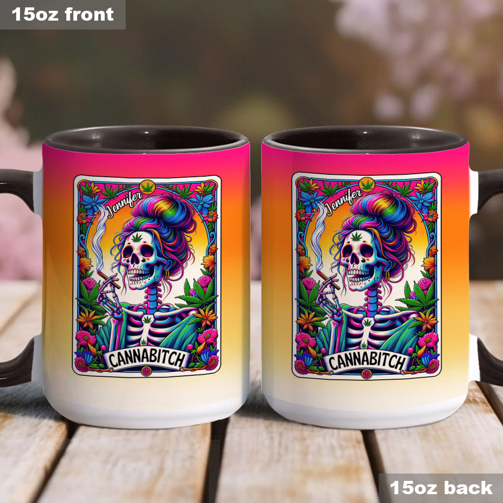 Cannab*tch - Personalized Weed Accent Mug
