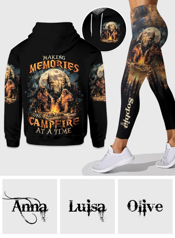 Making Memory One Campfire At A Time - Personalized Camping Hoodie and Leggings