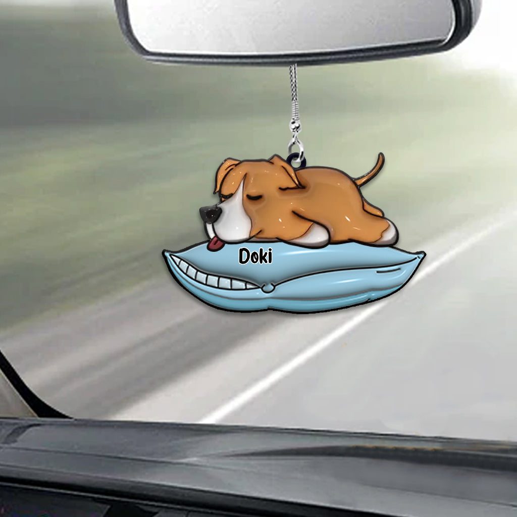 J'aime mes chiens - Ornement de voiture personnalisé pour chien