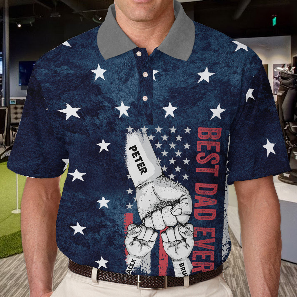 Meilleur papa du monde - Polo personnalisé pour papa