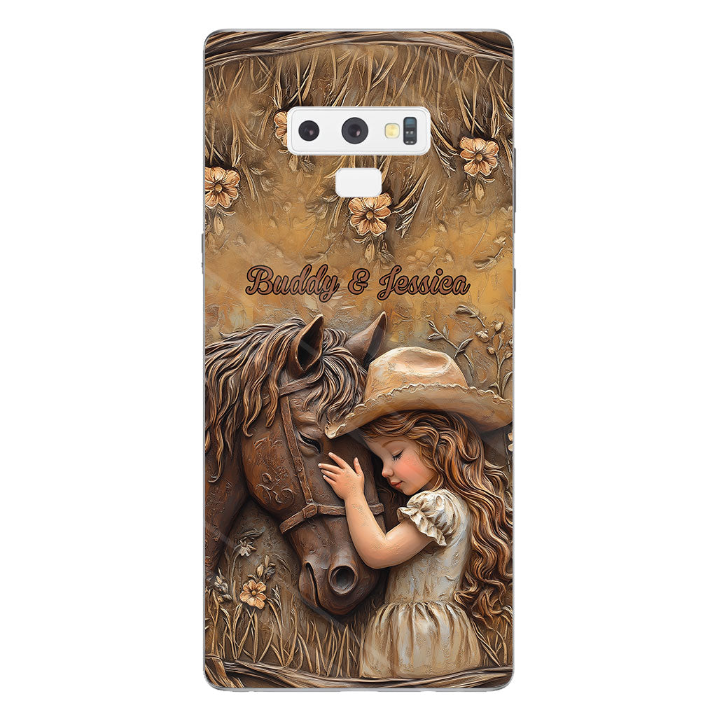 Just A Girl Who Loves Horse - Personalized Horse Clear Phone Case