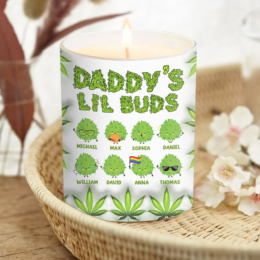 Le papa le plus cool du monde - Bougie personnalisée pour papa avec couvercle en bois