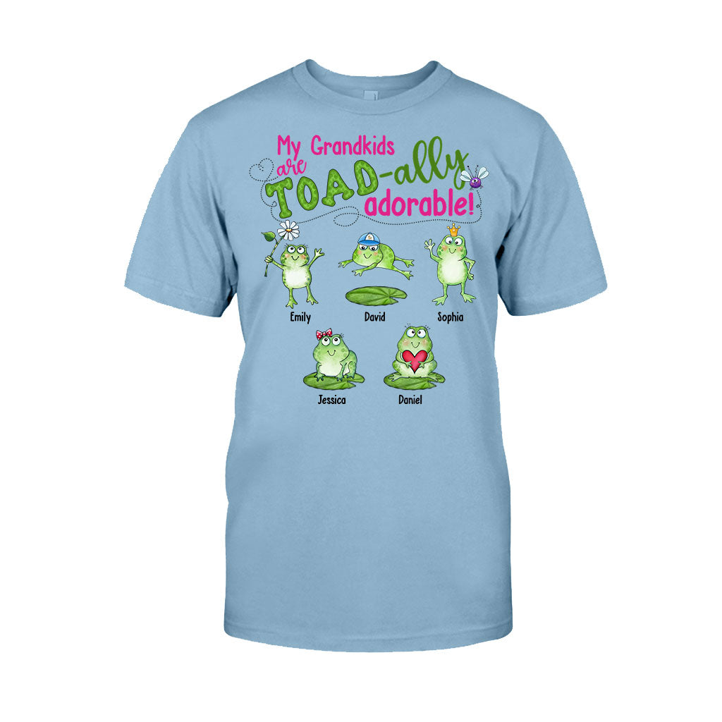 Mes petits-enfants sont Toad-ally - T-shirt et sweat à capuche personnalisés pour grand-mère