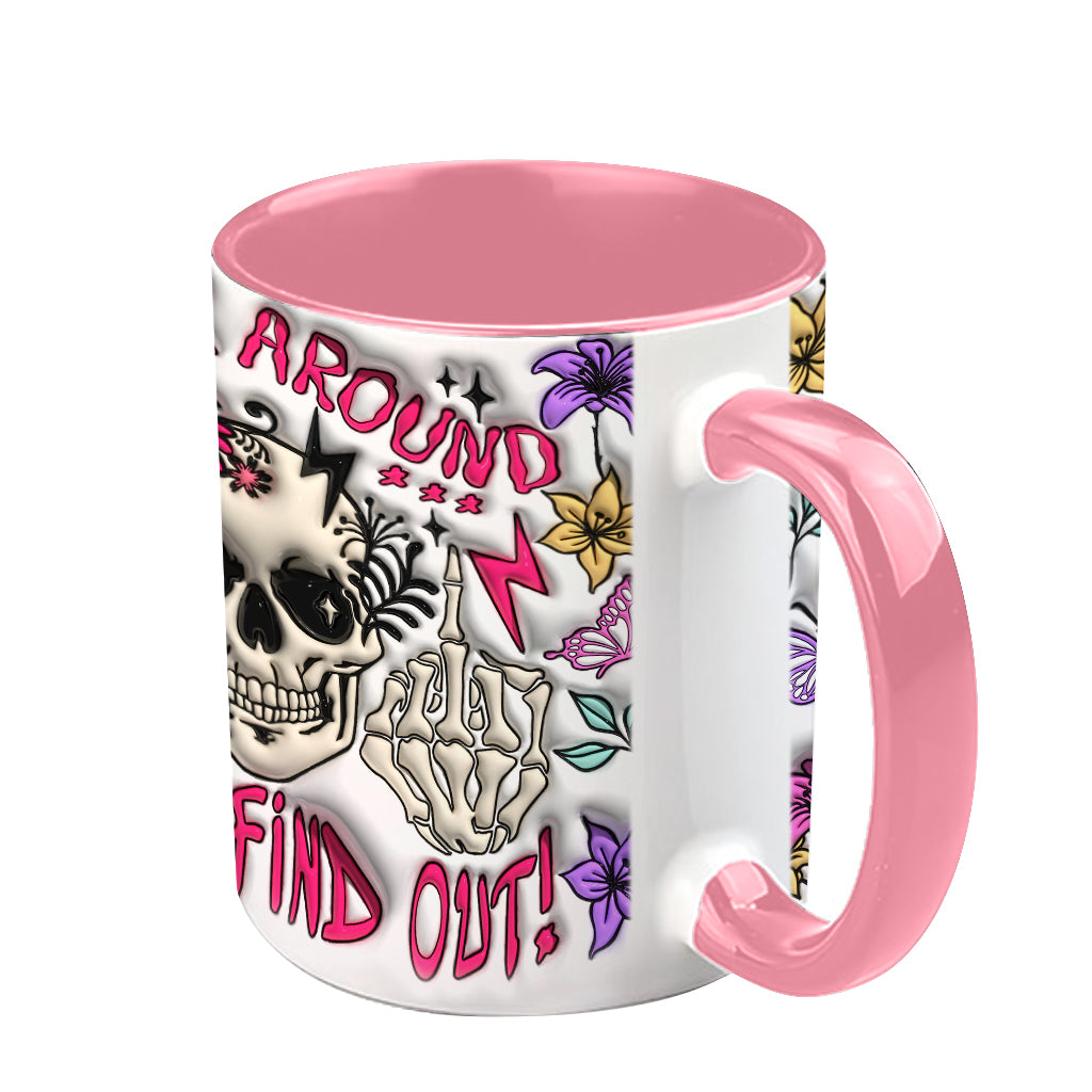 Fais des bêtises et découvre la vérité - Mug personnalisé à motif crâne