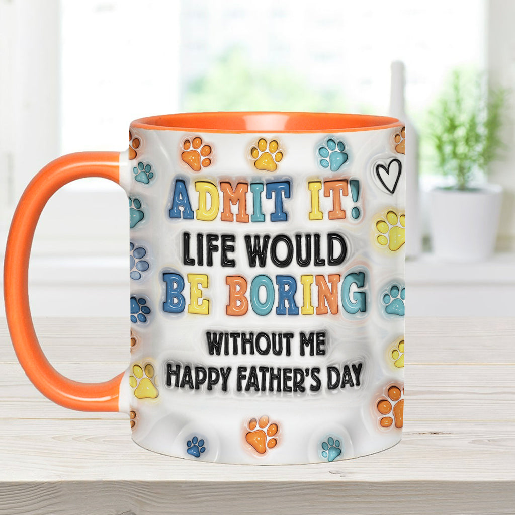 Bonne fête des pères ! Mug personnalisé avec motif chien