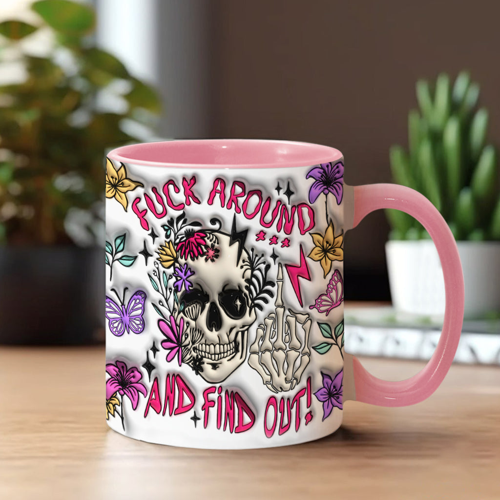 Fais des bêtises et découvre la vérité - Mug personnalisé à motif crâne