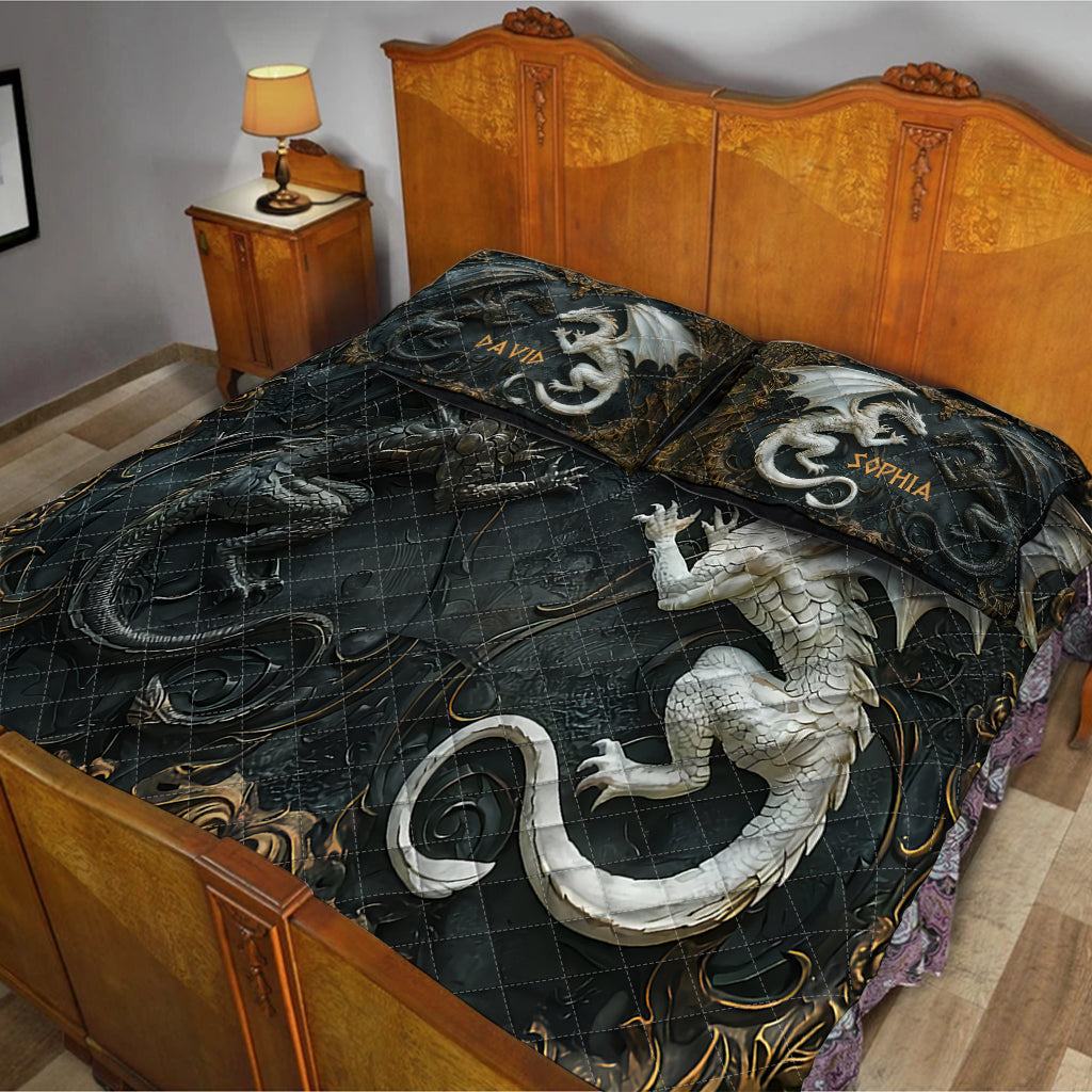 Love Dragons - Personalized Dragon Quilt Set
