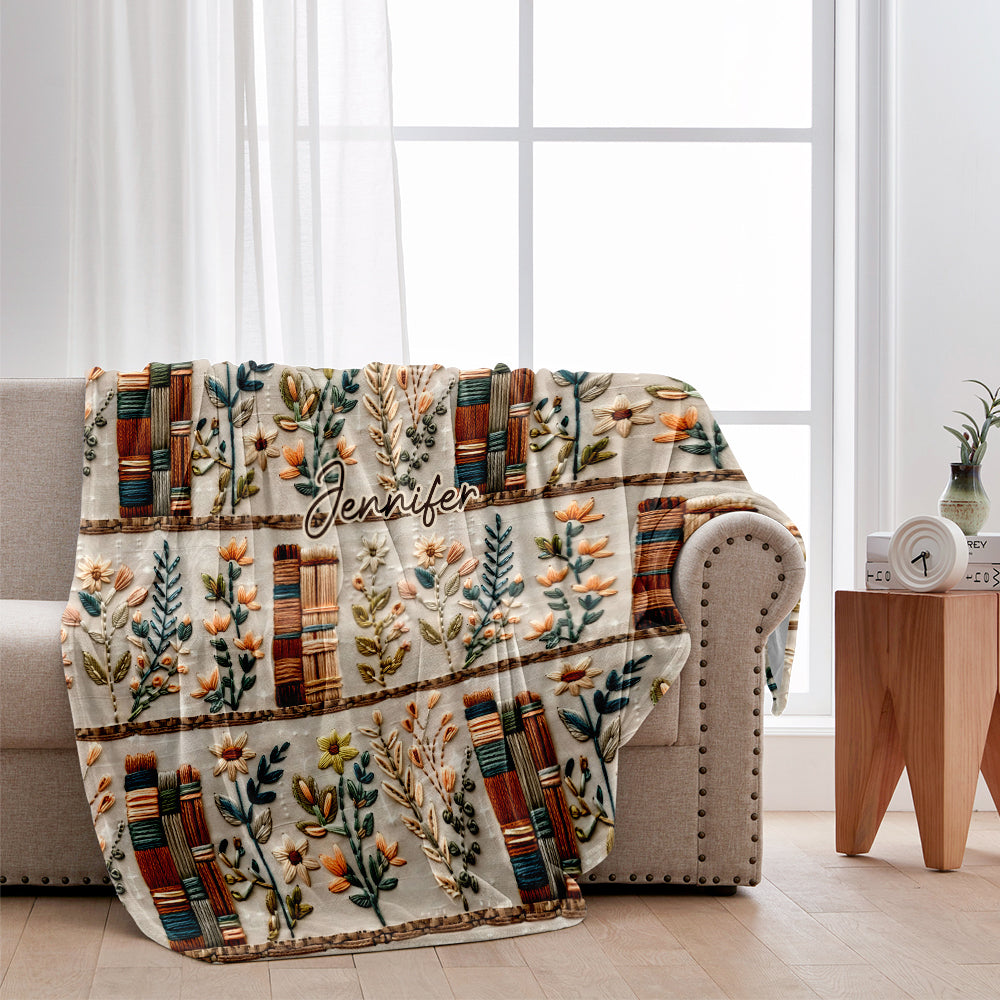 Love Books - Personalized Book Blanket