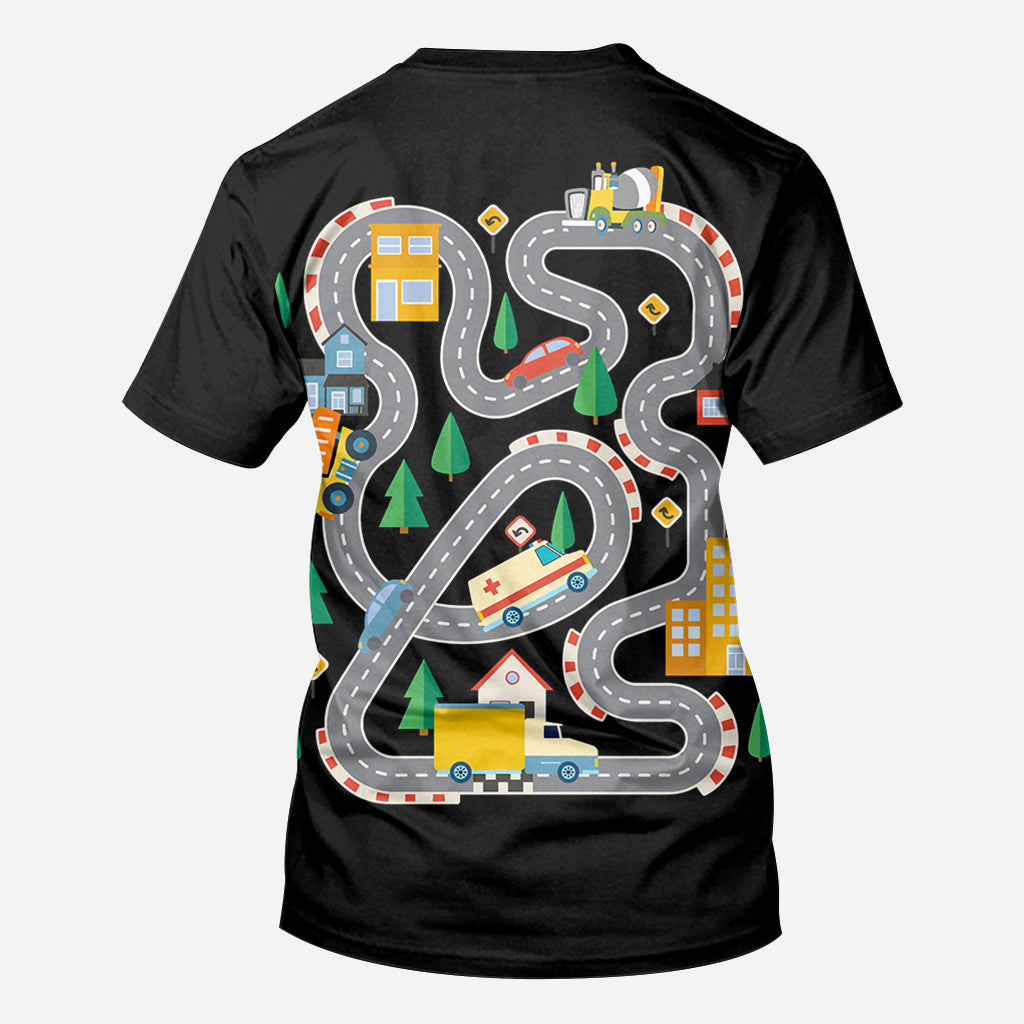 T-shirt « Road On The Back Massage Game » - T-shirt personnalisé pour papa