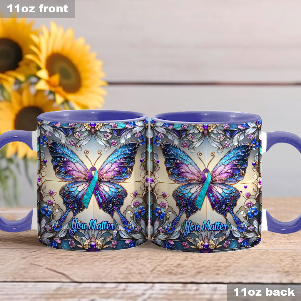 Tu comptes - Mug personnalisé pour la prévention du suicide