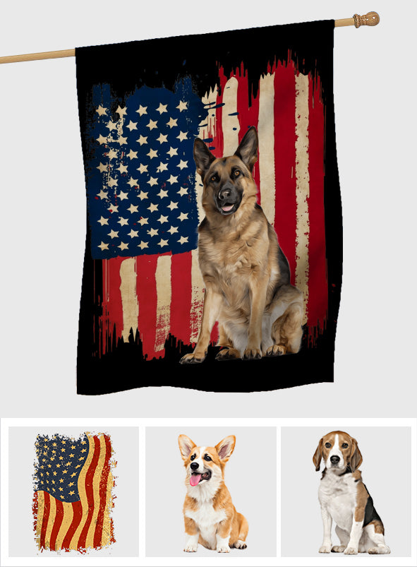 Drapeau pour chiot - Drapeau personnalisé pour niche pour chien