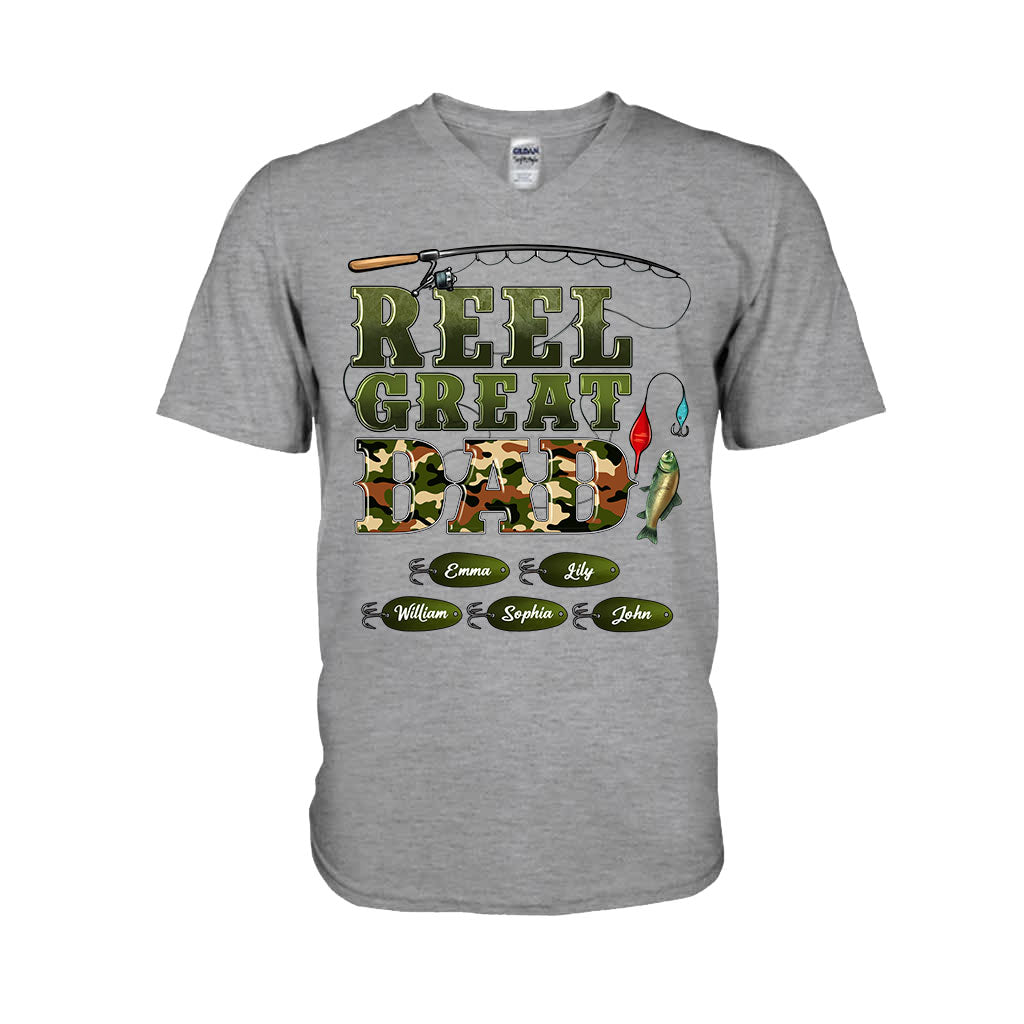 T-shirt et sweat à capuche personnalisés Western Reel Great Dad Camouflage - T-shirt et sweat à capuche pour papa