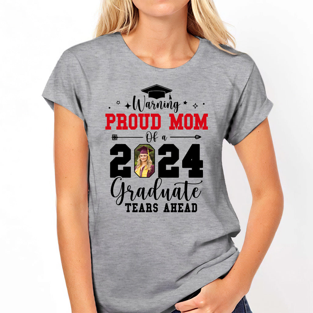 Warning Proud Mom/ Grandma/.... - Personalized Graduation T-shirt And Hoodie