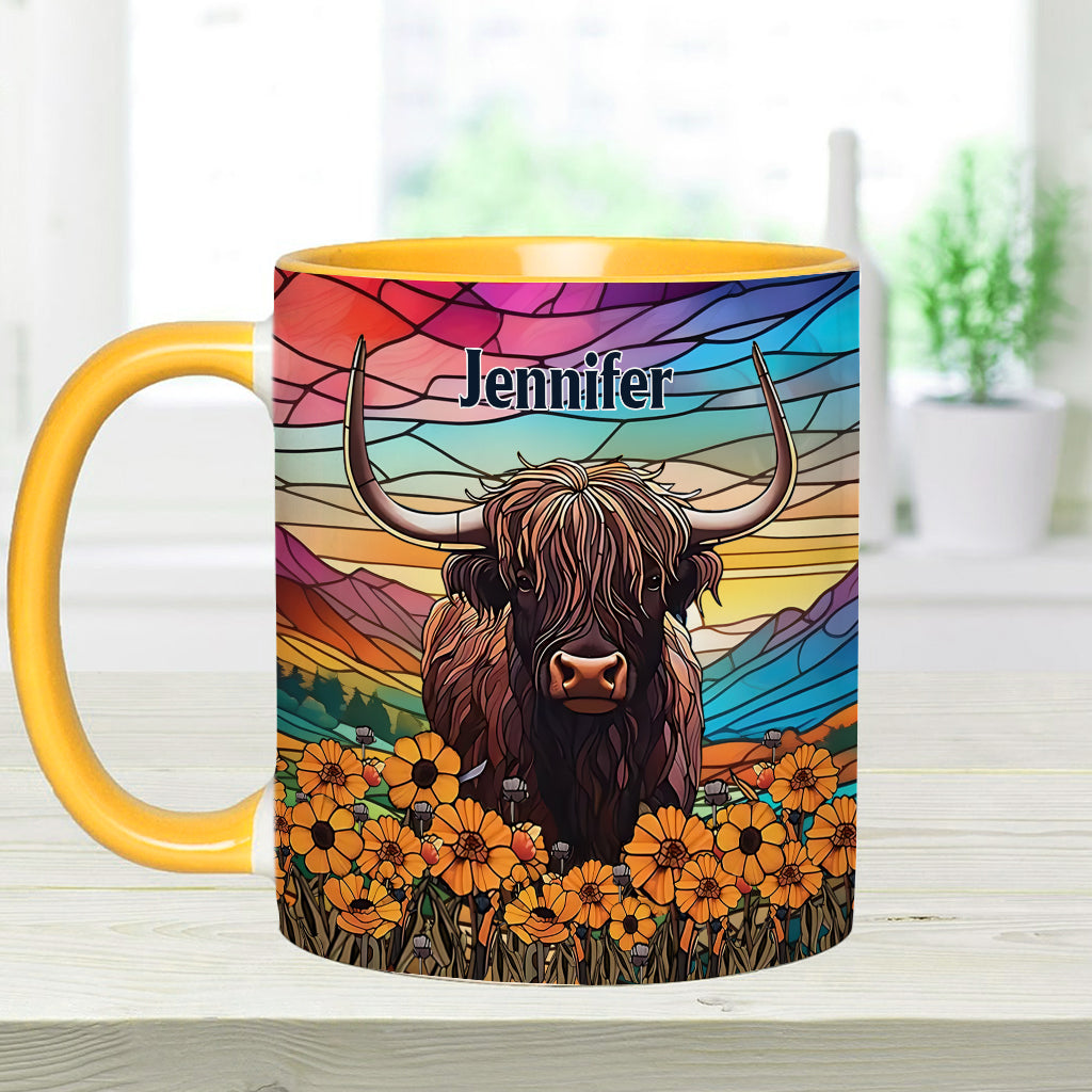 Mug personnalisé « Love Highland Cow »