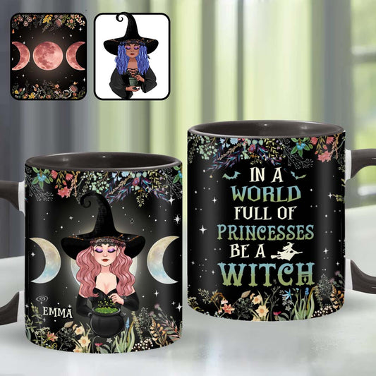 Dans un monde de princesses, soyez une sorcière ! - Mug personnalisé à l'effigie d'une sorcière