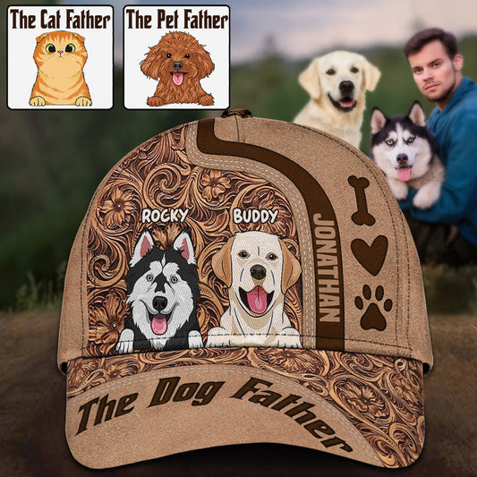 Le Père des Chiens - Casquette Classique Personnalisée pour Chien