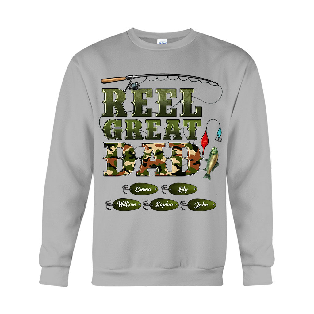 T-shirt et sweat à capuche personnalisés Western Reel Great Dad Camouflage - T-shirt et sweat à capuche pour papa