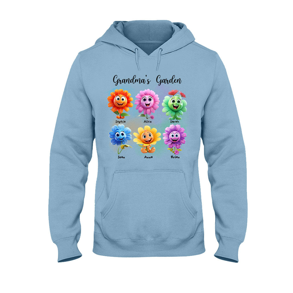 Grandma's Garden - Personalized Grandma T-shirt And Hoodie