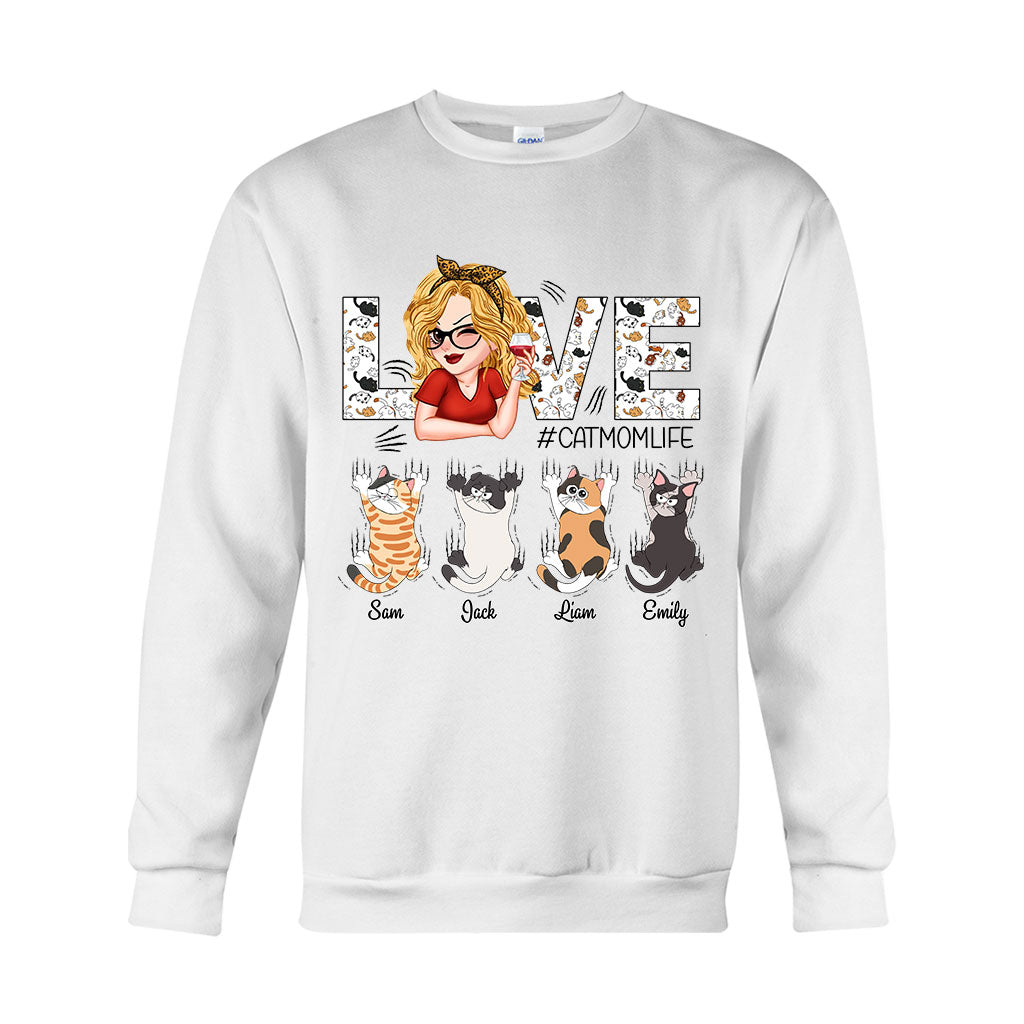 J'adore la vie de maman chat - T-shirt et sweat à capuche personnalisés pour chats