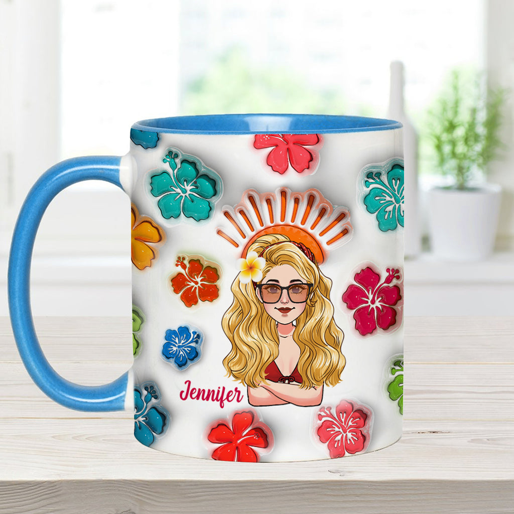 Ambiance estivale - Mug personnalisé « Amoureux de la mer »