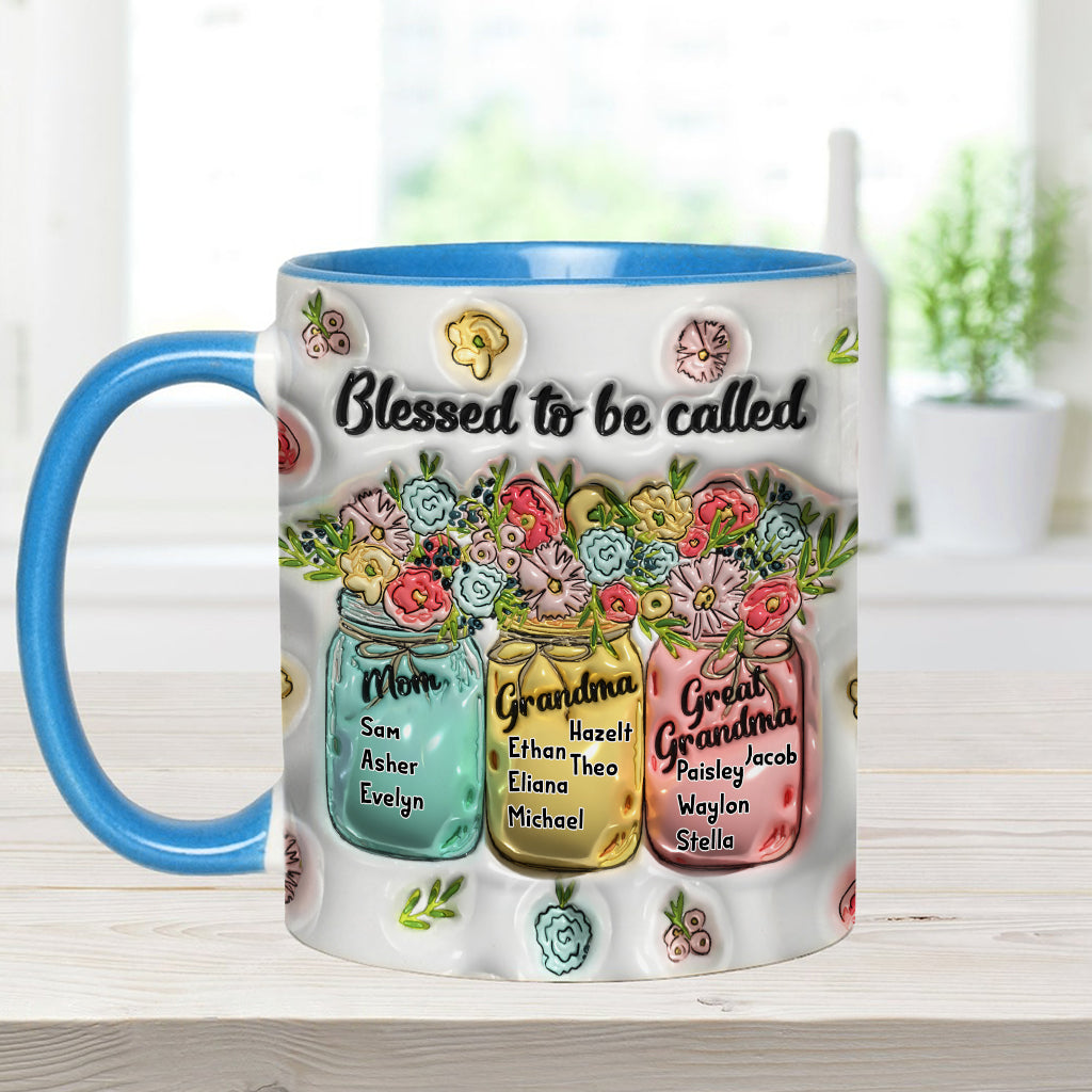 Heureuse d'être appelée - Mug personnalisé pour grand-mère