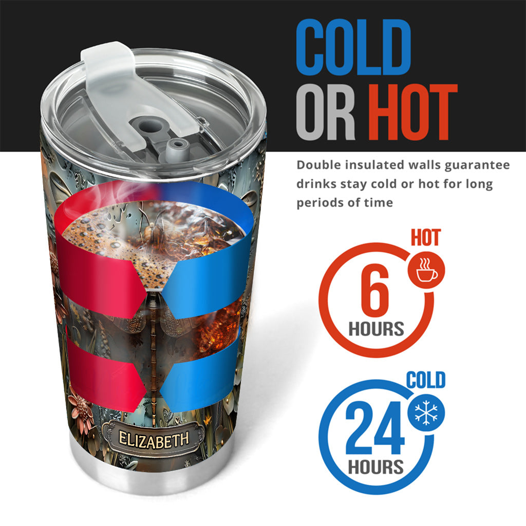 Stunning Dragonfly - Personalized Dragonfly Tumbler