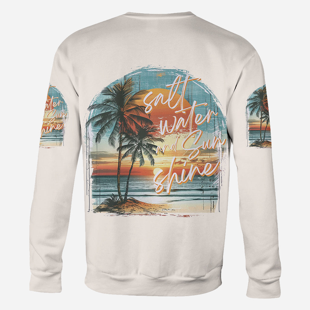 T-shirt personnalisé « Salt Water Sunshine » pour amoureux de la mer