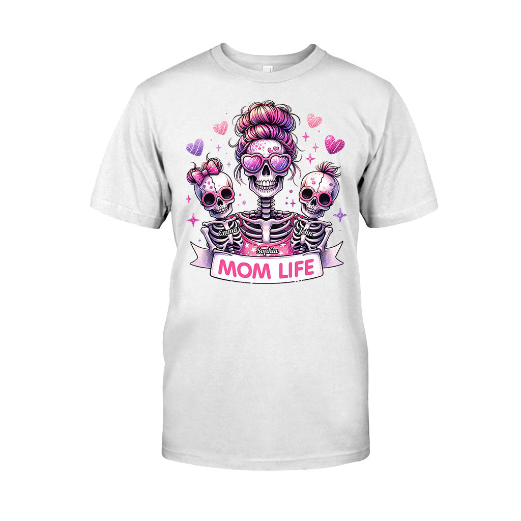 Vie de maman - T-shirt et sweat à capuche personnalisés avec tête de mort
