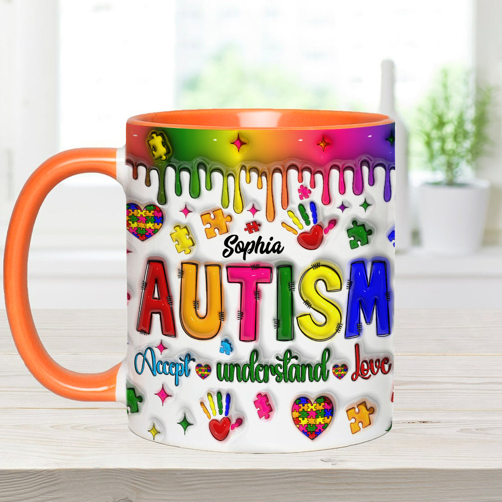 Sensibilisation à l'autisme - Mug personnalisé pour la sensibilisation à l'autisme