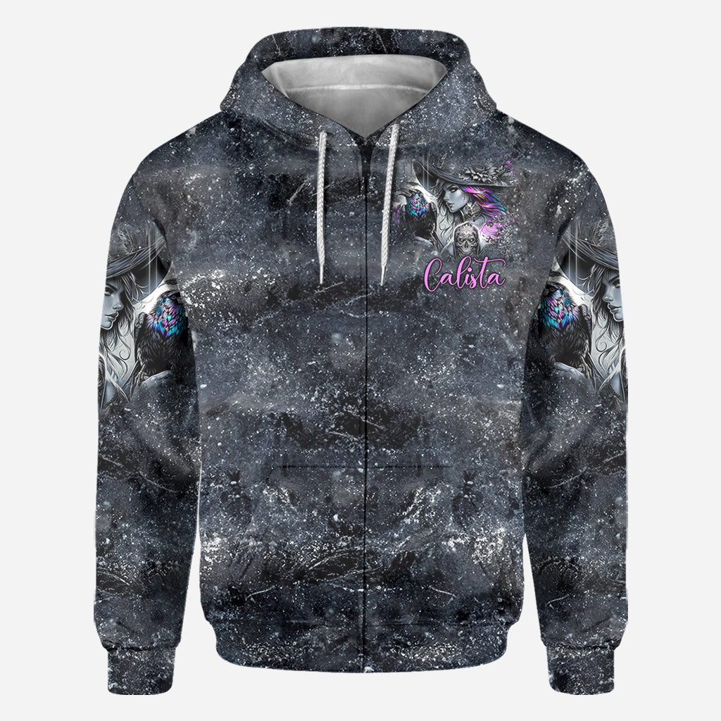 Flying High On Halloween Night - Personalized Witch All Over Shirt