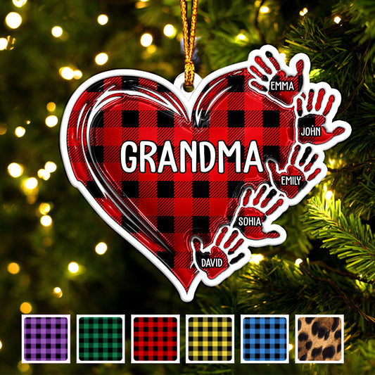 Grand-mère Nana Mama - Ornement personnalisé en forme de grand-mère